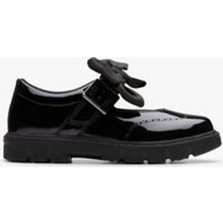 Clarks Clarks Lorcham lædersko med sløjfe til yngre piger - uk105eu285