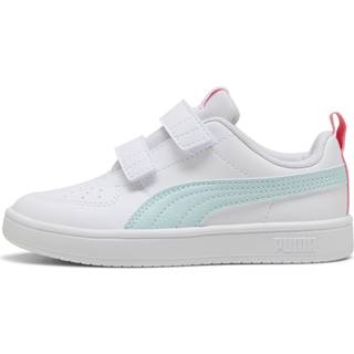 PUMA Rickie V Sneakers Kids, Shoes, White/Sea Glass/Pinkscape, 28 - Pinkscape - 28