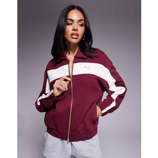 PUMA T7 Relaxed Track Jacket Women, Clothing, Ruby Shimmer, S