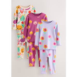 Next Purple Pumpkin Print Pumpkin Snuggle Pyjamas 3 Pack (9mths-10yrs)