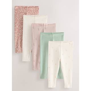 Next Ribbede leggings 5 -pakke (3mdr.-7år)