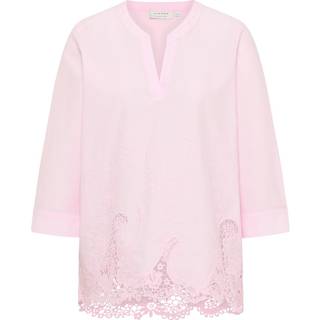 slip-on blouse in rose structured
