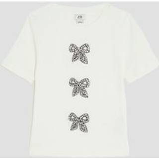 River Island River Island Piger Ribbet Sløjfe T-shirt
