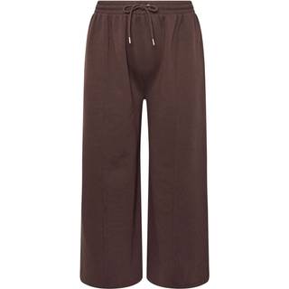 Yours Curve Yours Curve Brown Wide Fit Wide Leg Joggers