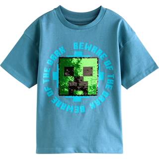 Next Minecraft pailletter T-shirt (3-16år)