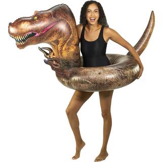 Poolcandy Uppblåsbar 40 """" Inch Animal Pool Tubes & Swim Rings (T-Rex Dinosaur Tyrannosaurus Rex 40 """" Dino Pool Tube)