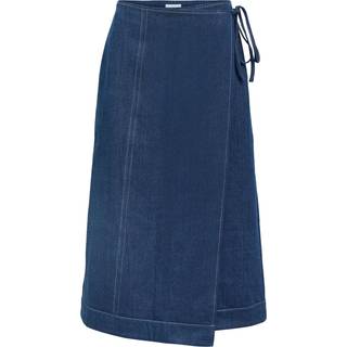 Denim Slå-om-nederdel