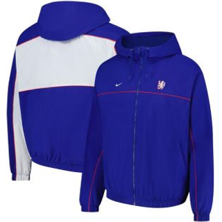 Chelsea FC Club Nike Football-jakke med hætte til mænd - blå - L