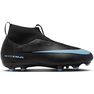 Nike Jr. Mercurial Superfly 10 Academy-high top-fodboldstøvler til flere typer underlag til mindre/større børn - sort - 37.5