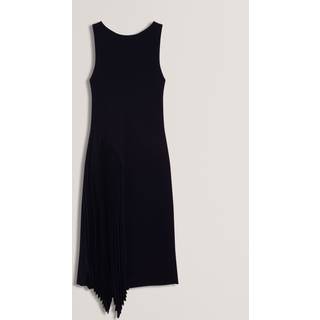 Ted Baker Ted Baker Blue AZZINA Sleeveless Knit Midi Dress With Pleat Panel