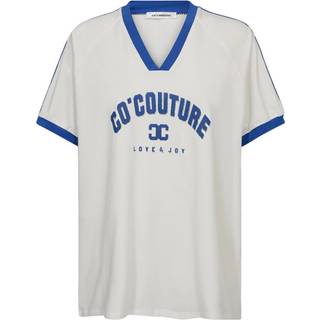 Co'couture Siaracc Oversize Sporty V-Tee Toppe & T-Shirts 33140 11076-Offwhnewbl (MEDIUM)