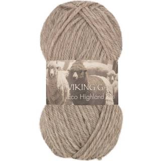 Viking Eco Highland Wool 207 Beige Indhold: 100% Uld Vægt/længde: 50 gram = ca. 110 meter Anbefalede pinde: 4-4.5 mm Strikkefasthed: 10 cm = 20 m Vask: Finvask Max 30 ºC / Tørres fladt.