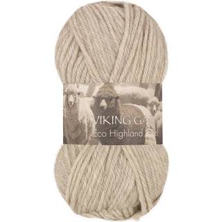 Viking Eco Highland Wool 212 Perlegrå Indhold: 100% Uld Vægt/længde: 50 gram = ca. 110 meter Anbefalede pinde: 4-4.5 mm Strikkefasthed: 10 cm = 20 m Vask: Finvask Max 30 ºC / Tørres fladt.