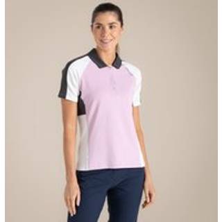 CRAGHOPPERS Polo NosiLife Hazelmere, pink/hvid