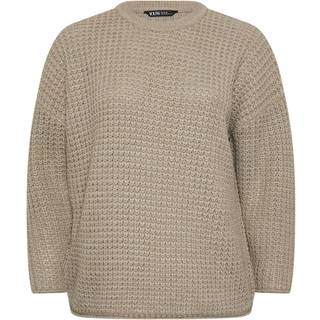 Yours Curve Yours Curve Natural Waffle Jumper