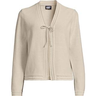 Lands' End Lands' End Natural Linen Blend Cardigan