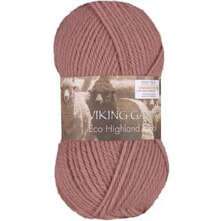 Viking garn Eco Highland Wool - Gammelrosa, color 282, 50 gram