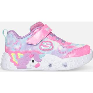 Skechers Unicorn Charmer Sneakers Pink Med Blinklys - Str. 24