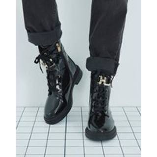 River Island River Island Black Lace-Up Chunky Boots