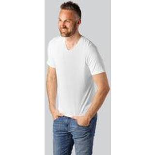 Bambus t-shirt v-hals i hvid til mænd