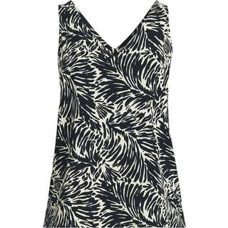 Lands' End Lands' End Black V-Neck Creaseless Blouse