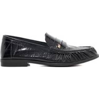 Dune London Dune London Black Grisella Ruch Detail Penny Loafers