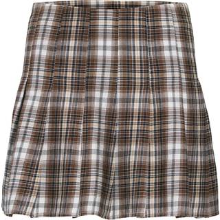 JJXX - Jxhailey Flannel Skirt - Nederdele - Seal Brown/check - M