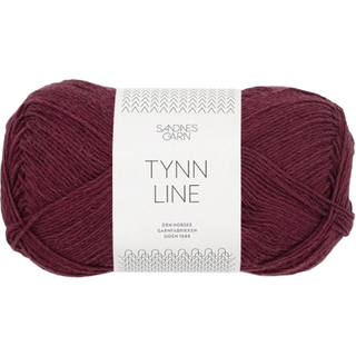 Tynd Line garn fra Sandnes Garn - Dyb burgunder