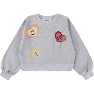 Miki Sweatshirt, Grey Melange, 116 cm