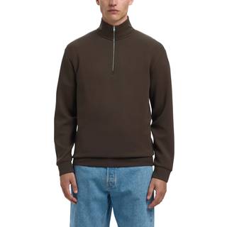 Viskoseblanding Halv Lynlås Sweatshirt