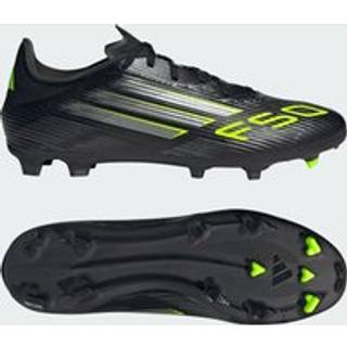 F50 League Firm/Multi-Ground støvler - Core Black / Iron Metallic / Lucid Lemon - 46