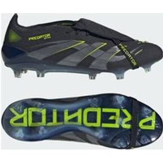 Predator Elite Fold-Over Tongue Firm Ground støvler - Core Black / Carbon / Lucid Lemon - 42 2/3