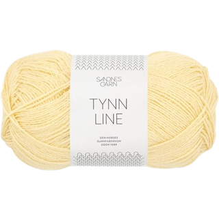 Tynd Line garn fra Sandnes Garn - Lys gul