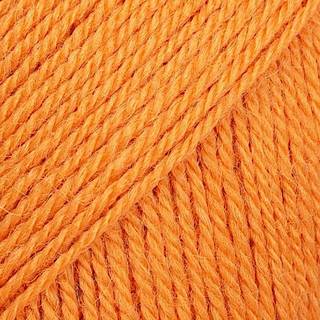 DROPS Flora 29 Mandarin (Uni Colour) Indhold: 65% Peruvian Highland Uld, 35% Superfin Alpaca Garngruppe: A (23 - 26 masker) / 4 ply / fingering Vægt/længde: 50 g = ca. 210 meter Anbefalede pinde: 3 mm Strikkefasthed: 10 x 10 cm = 24 m x 32 p Håndvask, max 30°C / Tørres fladt / Kan filtes.