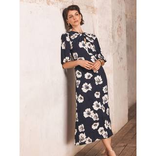 Mint Velvet Mint Velvet Blomster Tryk Midi Kjole - 36