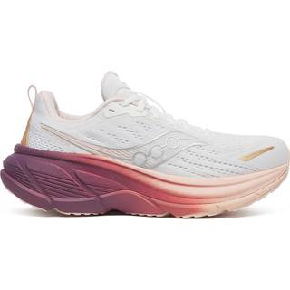 Saucony Hurricane 25 Stability Running Shoe Women - White, Pink, Size 7 - white