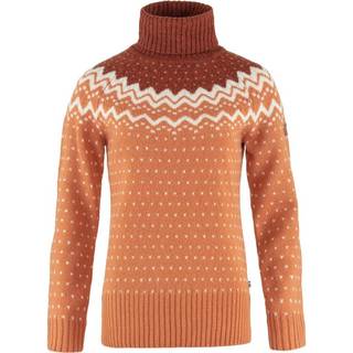 Fjällräven Övik Knit Roller Neck Woman-desert brown / autumn leaf-S
