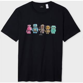 PS Paul Smith Robots Crew Neck T-Shirt Blue