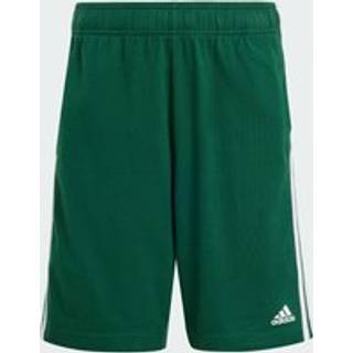Essentials 3-Stripes Knit shorts - Collegiate Green / White - 152