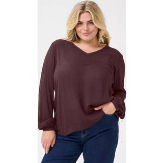 Kaffe Curve KCami Bluse - Rød - Str 48 - Damer