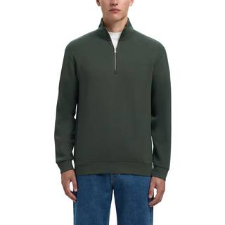 Viskoseblanding Halv Lynlås Sweatshirt
