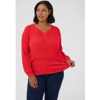 Kaffe Curve KCami Bluse - Rød - Str 46 - Damer