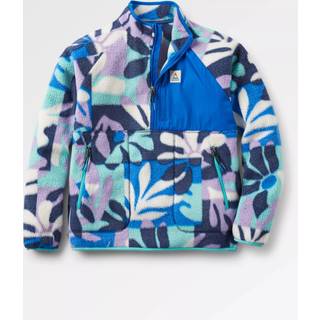 Passenger Home 2.0 1/2 Zip Recycled Half-Zip Fleecepullover - M - mountain foliage purple
