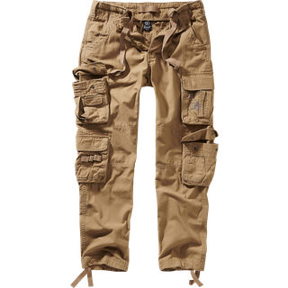 Brandit Pure Vintage Cargobukser - Slim Beige - S