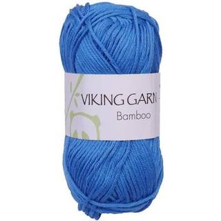 Viking Bamboo 625 Klar blå Indhold: 50% Bomuld, 50% Bambus Vægt/længde: 50 g = ca. 110 meter Anbefalede pinde: 3.50 - 4.00 mm Strikkefasthed: 10 x 10 cm = 22 m Maskinvask 40°C / Tørres fladt.
