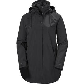 Helly Hansen Women's Valentia Windproof Raincoat Regnfrakke Dame - Black - Black / S