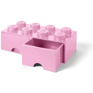 LEGO Opbevaringsklods 8, Lyserød