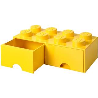Room Copenhagen Lego® Opbevaring Med Skuffe 8 Knopper - Småopbevaring børn Polypropylen Gul - 40061732