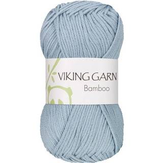 Viking Bamboo 620 Lys blå Indhold: 50% Bomuld, 50% Bambus Vægt/længde: 50 g = ca. 110 meter Anbefalede pinde: 3.50 - 4.00 mm Strikkefasthed: 10 x 10 cm = 22 m Maskinvask 40°C / Tørres fladt.