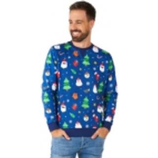 OppoSuits Festivity Blue julebluse